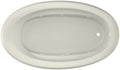 Jacuzzi SIGNATURE Acrylic Drop-In Bathtub, Jet Massage Tub, Slip Resistant, Right Drain Placement, 72" (L) x 42" (W), Oval, Oyster