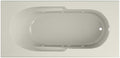 Jacuzzi SIGNATURE Acrylic Drop-In Bathtub, Jet Massage Tub, Slip Resistant, Right Drain Placement, 72" (L) x 36" (W), Rectangle, Oyster