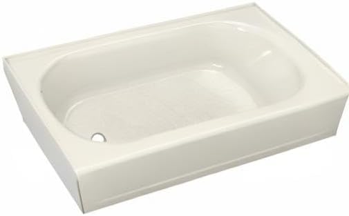 American Standard 2390202.222 Princeton 60 in. x 30 in. Americast Apron-Front Bathtub with Left Hand Drain, Linen