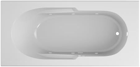 Jacuzzi SIGNATURE Acrylic Drop-In Bathtub, Jet Massage Tub, Slip Resistant, Right Drain Placement, 72" (L) x 36" (W), Rectangle, White