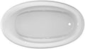 Jacuzzi SIGNATURE Acrylic Drop-In Bathtub, Jet Massage Tub, Slip Resistant, Right Drain Placement, 72" (L) x 42" (W), Oval, White