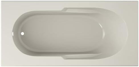 Jacuzzi SIGNATURE Acrylic Drop-In Bathtub, Jet Massage Tub, Slip Resistant, Right Drain Placement, 72" (L) x 36" (W), Rectangle, Oyster