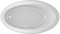 Jacuzzi SIGNATURE Acrylic Drop-In Bathtub, Jet Massage Tub, Slip Resistant, Left Drain Placement, 66" (L) x 38" (W), Oval, White