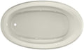 Jacuzzi SIGNATURE Acrylic Drop-In Bathtub, Heated Jet Massage Tub, Slip Resistant, Left Drain Placement, 71" (L) x 41" (W), Oval, Oyster