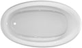 Jacuzzi SIGNATURE Acrylic Drop-In Bathtub, Jet Massage Tub, Slip Resistant, Left Drain Placement, 72" (L) x 42" (W), Oval, White