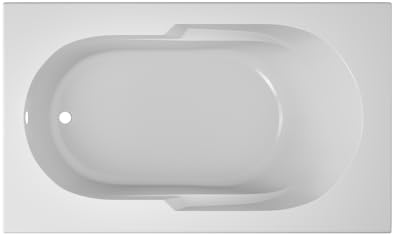 Jacuzzi SIGNATURE Acrylic Drop-In Bathtub, Soaking Sanctuary, Slip Resistant, Universal Drain Placement, 60" (L) x 36" (W), Rectangle, White
