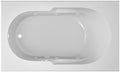Jacuzzi SIGNATURE Acrylic Drop-In Bathtub, Soaking Sanctuary, Slip Resistant, Universal Drain Placement, 60" (L) x 36" (W), Rectangle, White