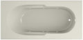Jacuzzi SIGNATURE Acrylic Drop-In Bathtub, Jet Massage Tub, Slip Resistant, Right Drain Placement, 72" (L) x 36" (W), Rectangle, Oyster