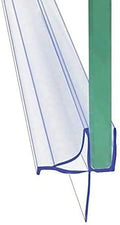 Frameless Shower Door Bottom Seal Shower Sweep with Drip Rail for 3/8" Glass,36" Long, Vinyl, Clear