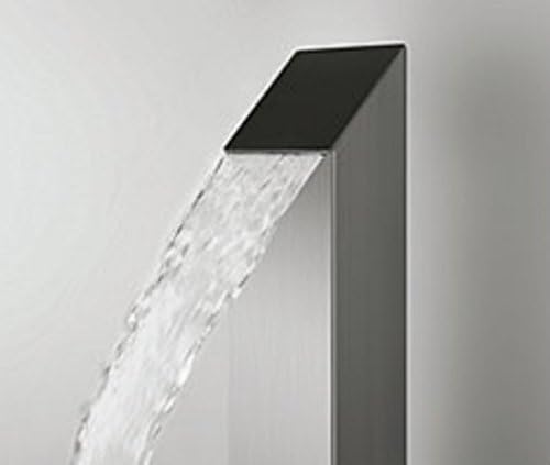 Outdoor Shower Toorak 316 Marine Grade Stainless Steel Panel-No Rust! Perfect for Swimming Pools, Backyards, Beach Houses, Resorts. Hot & Cold Water Connections, Wall Mounted or Freestanding Options