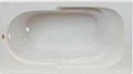 Jacuzzi SIGNATURE Acrylic Drop-In Bathtub, Soaking Sanctuary, Slip Resistant, Left Drain Placement, 60" (L) x 36" (W), Rectangle, 3-Tile Flange, Oyster
