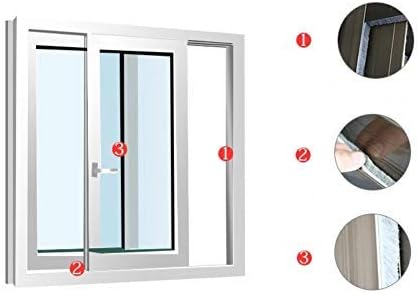 TORRAMI Felt Pile Weather Stripping 11/32 inch x 3/16 inch x 62 ft, Sliding Windows and Door Frame Side Brush Seal, Draft Stopper Soundproofing, Grey