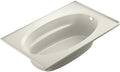 Jacuzzi SIGNATURE Acrylic Drop-In Bathtub, Soaking Sanctuary, Slip Resistant, Right Drain Placement, 72" (L) x 42" (W), Oval In Rectangle, 3-Tile Flange, Oyster