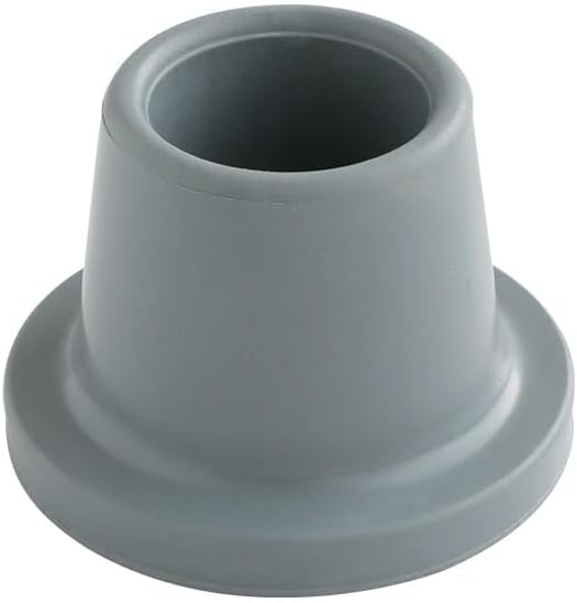 Shower Chair Tips Replacement Heavy Duty 4 Pack, Gray, Inner ID 1'' Rubber Tips for Bath Chair, Shower Stool and Tub Transfer Bench, Non Slip Leg Tips Rubber Feet (1'' (4 Pack))