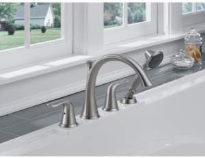 Delta Faucet T4738 Lahara Roman Tub with Handshower Trim, Chrome 4.00 x 9.00 x 20.00 inches