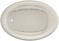 Jacuzzi SIGNATURE Acrylic Drop-In Bathtub, Jet Massage Tub, Slip Resistant, Left Drain Placement, 59" (L) x 41" (W), Oval, Oyster