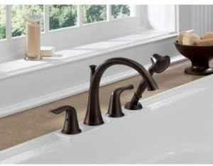 Delta Faucet T4738 Lahara Roman Tub with Handshower Trim, Chrome 4.00 x 9.00 x 20.00 inches