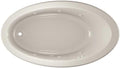 Jacuzzi SIGNATURE Acrylic Drop-In Bathtub, Heated Jet Massage Tub, Slip Resistant, Left Drain Placement, 66" (L) x 38" (W), Oval, Oyster
