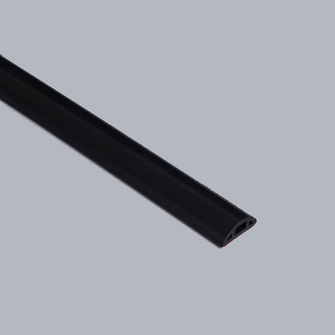 Bathroom Foldable Block water Stopper sealing strip shower threshold dam Self-adhesive silicone shower barrier (39 Inch-BK)