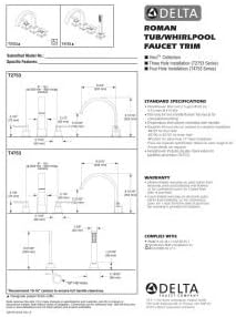 DELTA FAUCET T4753-SS Roman Tub, 3.00 x 12.00 x 17.00 inches, Stainless