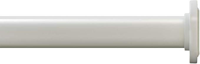 Ivilon Tension Curtain Rod - Spring Tension Rod for Windows or Shower, 36 to 54 Inch. Ivory