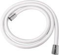 Shower Hose 79-Inch PVC White Handheld Shower Head Hose - Explosion Proof, Anti-Tangle Flexible Hose for Bathing, Pet Cleaning, and Toilet Cleaning rv shower head with hose