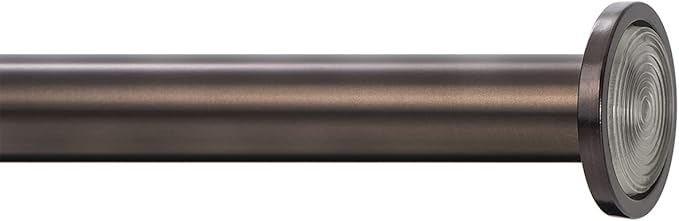 Ivilon Tension Curtain Rod - Spring Tension Rod for Windows or Shower, 24 to 36 Inch. Oil Rubbed Bronze ORB