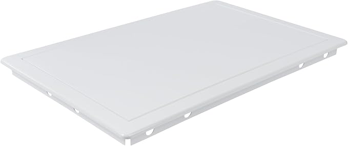 10x16 Inch White Access Panel – ABS Plastic Rectangular Wall & Ceiling Access Door for Plumbing Electrical HVAC – Easy Install Indoor Panel for Drywall, Home Improvement and Maintenance