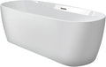 Jacuzzi PRIMO Freestanding Tub, Luxury Acrylic, Soaking Sanctuary, 67" (L) x 31" (W), Drain Assembly Kit Included, Center Drain Placement, White