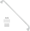 32 Inch Anti Slip Shower Grab Bar Oil Rubbed White 1.25" Diameter, Munzong Bathroom Grab Bar, Knurled Bathroom Balance Bar,Safety Hand Rail Support Handicap Elderly Senior Assist Bath Handle