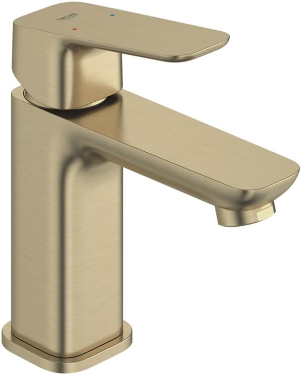 Grohe 101899EN00 Cubeo Single Hole Single Handle S-Size Bathroom Faucet, Less Drain, 1.2 GPM, Brushed Nickel