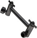 BRIGHT SHOWERS Brass Shower Arm Extender for Rain and Handheld Shower Head, 5 Inch Universal Shower Head Extension Arm, Height & Angle Adjustable, Oil-Rubbed Bronze