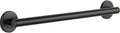 DELTA FAUCET 41824-BL Contemporary Decorative ADA Grab Bar 24 in, Matte Black