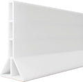 3.8'' High Shower Threshold Water Dam Collapsible Shower Water Splash Guard for Shower Water Blocker for Wet and Dry Separation Bathroom and Kitchen (43 Inch)