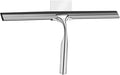 Shower Squeegee for Glass Doors Stainless Steel with Self Adhesive Hook Window Squeegee for Shower Door Bathroom Mirror Wiper, Window Glass Cleaning