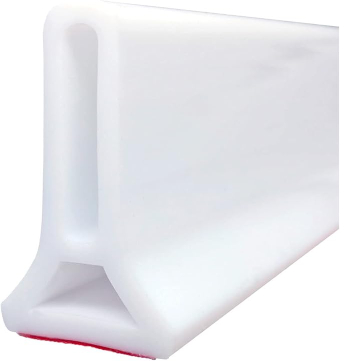 39Inch Collapsible Shower Threshold Water Dam 2" High Shower Barrier Water Stopper 2" Tall Shower Water Guard To Keep Water In Shower Dry And Wet Separation Bathroom Wheelchair Accessible