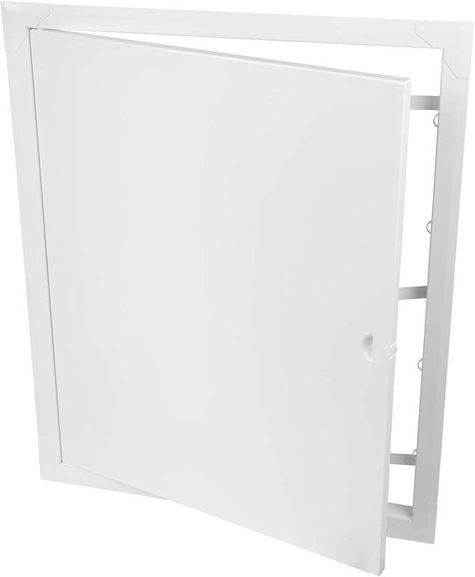 16" x 20" White Metal Access Panel. Service Shaft Door Panel. Plumbing, Electricity, Heating, Alarm Wall Access Panel for Drywall. Bathroom Services Access Hole Cover.