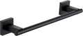 Suyar Matte Black Bathroom Towel Holder, SUS 304 Stainless Steel Short Hand Towel Bar for Wall, 13.78 Inch