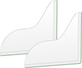 2 Pack Shower Corner Water Guard, Shower Splash Guard Acrylic Self-Adhesive for Bathtub Tub Edges, 8.26×7.28 In Waterproof Curtain Barrier, Bathroom Accessories Water Blocker for Corner Control