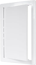 8" x 12" White Plastic Access Panel. Service Shaft Door Panel. Plumbing, Electricity, Heating, Alarm Wall Access Panel for Drywall. Bathroom Services Access Hole Cover.