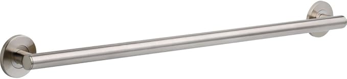 Delta Contemporary (1-Pack) 36' Shower Grab Bar ADA Compliant Brilliance Stainless Steel 450 lb Capacity Bathroom Safety Handle for Shower, Tub | Wall Mount Balance Assist, Handicap Grip 41836-SS