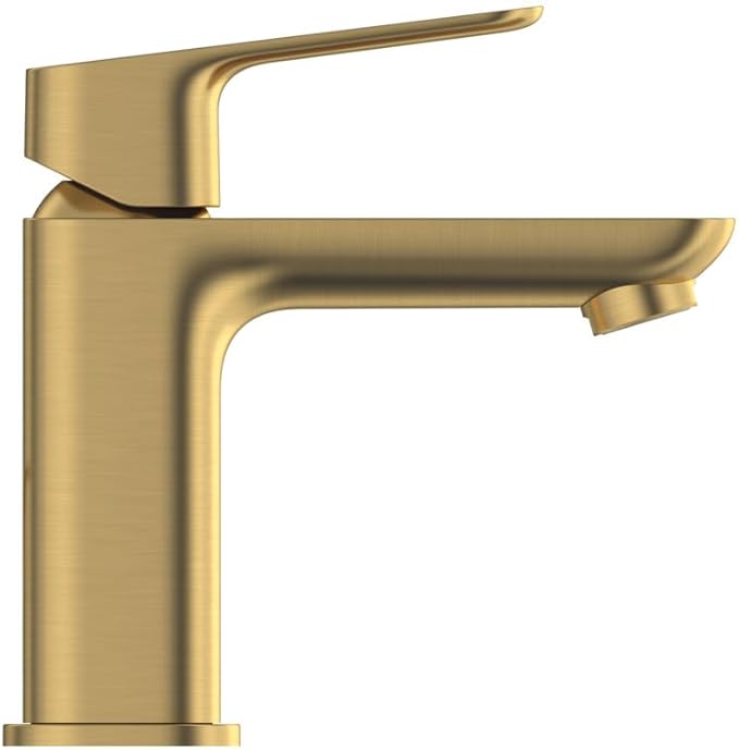 Grohe 101899GN00 Cubeo Single Hole Single Handle S-Size Bathroom Faucet, Less Drain, 1.2 GPM, Brushed Gold