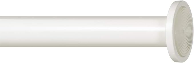 Ivilon Tension Curtain Rod - Spring Tension Rod for Windows or Shower, 36 to 54 Inch. Ivory