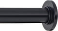 Ivilon Tension Curtain Rod - Spring Tension Rod for Windows or Shower, 54 to 90 Inch. Black