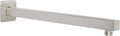 HarJue Shower Arm, Rain Shower Head Extension Extender, With Flange and Teflon Tape, Made of Thicken Stainless Steel for Bathroom Rainfall Shower (16 Inch, Brushed Nickel)