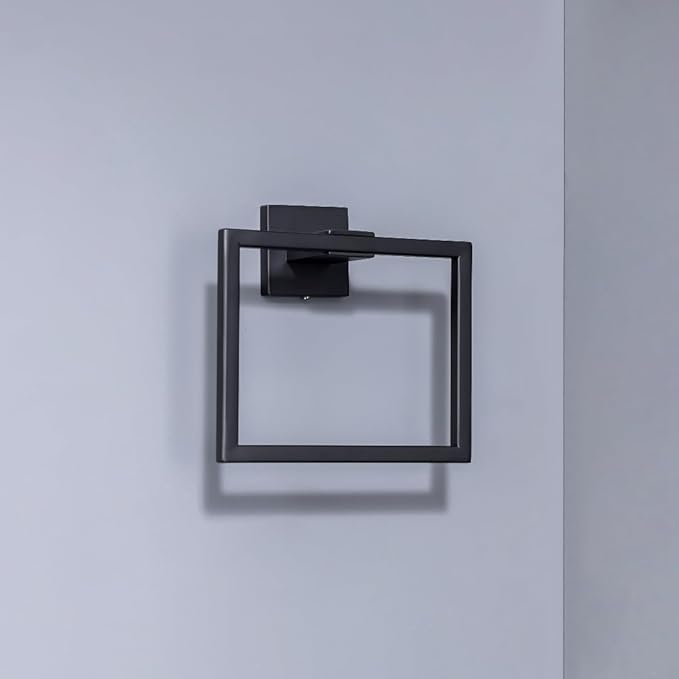 10 Pack Matte Black Bathroom Hardware Set - SUS304 Stainless Steel Wall-Mounted Towel Bar, Holder & Racks, 23.6 Inch