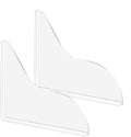 Shower Splash Guard Set Acrylic Shower Water Barrier Corner Splash Protector for Bathtub Keep Water Inside Shower Prevent Water Splashing Ideal for Sink Bathtub and Basin Use (Transparent)