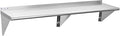 Hally Stainless Steel Shelf 14 x 60 Inches, 400 lb, Commercial Wall Mount Floating Shelving for Restaurant, Kitchen, Home and Hotel