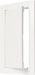 4" x 8" White Plastic Access Panel. Service Shaft Door Panel. Plumbing, Electricity, Heating, Alarm Wall Access Panel for Drywall. Bathroom Services Access Hole Cover.