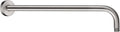 BRIGHT SHOWERS 16-Inch Shower Head Extension Arm with Flange, L Shaped Shower Extender, Extra-Long Stainless Steel Shower Pipe, Brushed Nickel